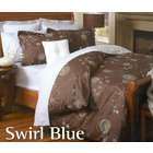 blue 100 % cotton 3pc mini comforter cover duvet cover set queen size