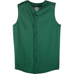 Augusta Sportswear Mesh Sleeveless Button Down Front Baseball Jersey 