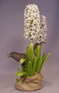 Rare Boehm Bird Porcelain Catbird (with Hyacinth) # 483  