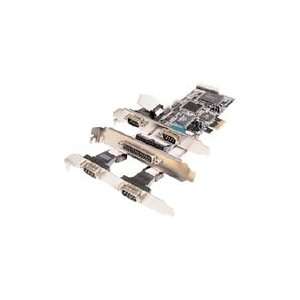    PCIe Board, 4 port serial/ 1 port parall