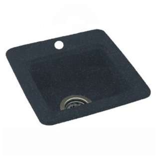   by 15 Inch Small Entertainment Sink, Black Galaxy Finish 