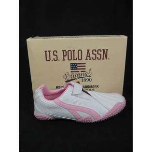   NIB U.S. POLO ASSN Hayden Pink & White Sneakers Shoes 3 at 