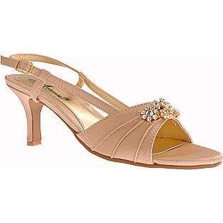 Womens Lola   Gold Satin  Annie Shoes Womens Evening & Wedding 