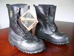   LaCrosse Steel Toe ICEMAN Winter Snow Mens black Leather Boots size 6