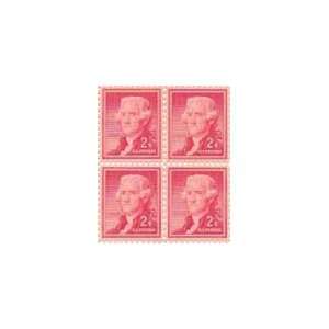  Thomas Jefferson Set of 4 X 2 Cent Us Postage Stamps Scot 