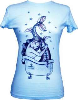   Bath by Susana Alonso Mermaid Tattoo T Shirt Crystal Blue Clothing