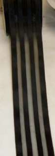 Wired Sheer Black Striped Ribbon 10 Yd x 2 1/2 9438  