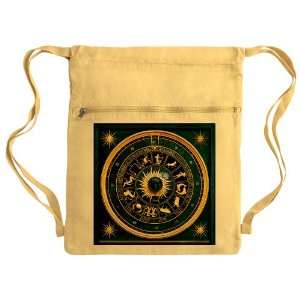   : Messenger Bag Sack Pack Yellow Blue Marble Zodiac: Everything Else