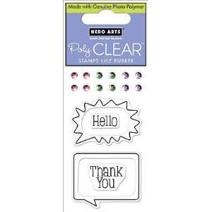  Hello Bubble   Clear Rubber Stamps: Arts, Crafts & Sewing