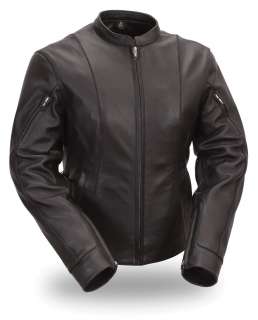   Leather Side Buckle Biker Racer Jacket Zip Out Thermal Liner  