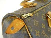 USED Louis Vuitton Monogram Speedy 30 Handbag Authentic Free 