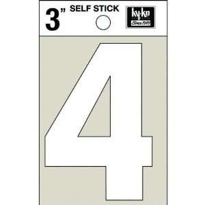   White Vinyl Die Cut Self Stick Numbers (Pack of 10): Home Improvement