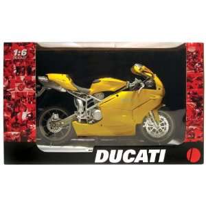  Ducati 999 Motorcycle Yellow 1:6 Scale Model: Toys & Games