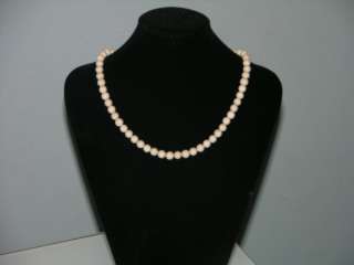 Ulster White Marble 18 inch Bead Necklace  
