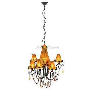  24.5H Chandelier, Holiday Home Decor, Multi colored