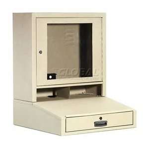    Lcd Counter Top Security Computer Cabinet   Putty
