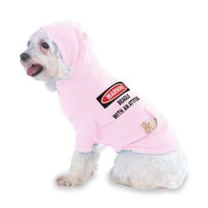 Warning: Beagle with an attitude Hooded (Hoody) T Shirt with pocket 