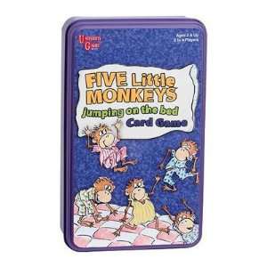    Five Little Monkeys Jumping on the Bed Card Game Tin Toys & Games