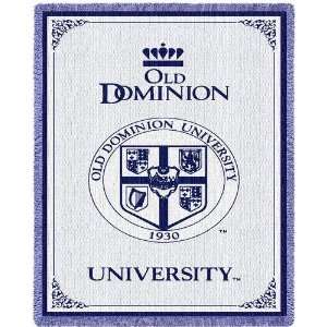  Old Dominion University Seal Jacquard Woven Throw   69 x 