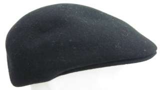 ZARA ACCESSORIES Black Wool Jeff Cap Hat  