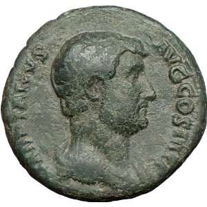  Hadrian 134AD Rare Ancient Genuine Authentic Roman Coin 