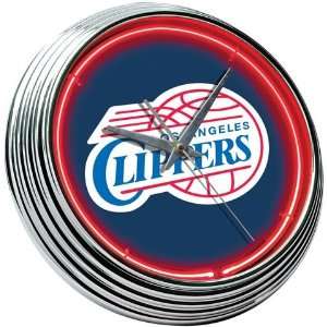  Los Angeles Clippers LA Neon Wall Clock With Logo Sports 