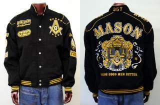 Masonic Nascar Jacket (AF&AM) XL 6X Cotton Long Sleeve  