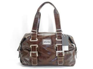 NEW KENNETH COLE REACTION BROWN INTERCONNECT BUCKLE SATCHEL NWT 