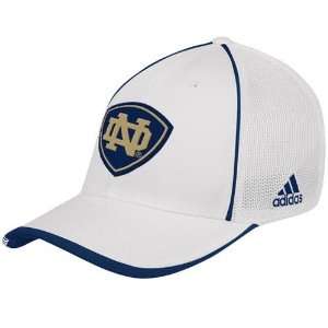 adidas Notre Dame Fighting Irish White Youth Coaches Mesh Stretch Hat 
