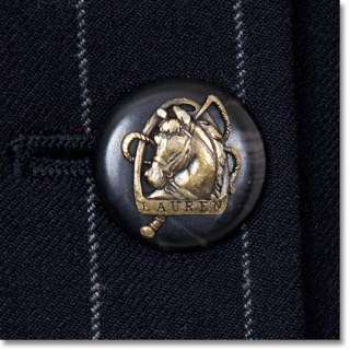 Ralph Lauren Charcoal Pin Stripe Equestrian Pant Suit  