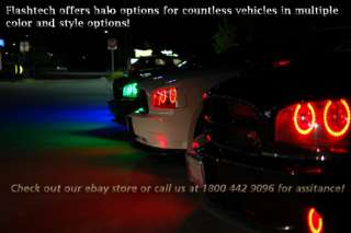 Dodge Charger RED Flashtech headlight Halo Halos Eye  