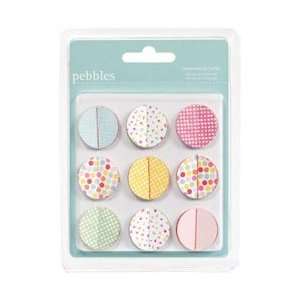 Pebbles Hip, Hip, Hooray Dimensional Stitched Circles 9/Pkg ; 3 Items 