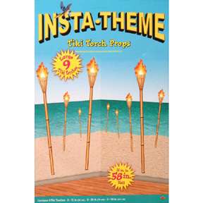 Luau Party Supplies TIKI TORCH PROP DECORATIONS   NEW  