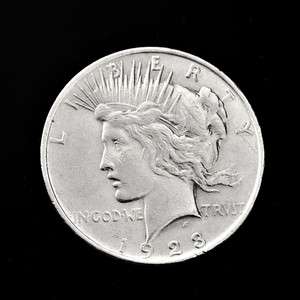 Authentic US Peace Silver Dollar 1923 P ( 1921 1935)  