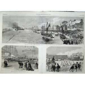 Oxford Cambridge Universities Boat Race 1869 Athletics  