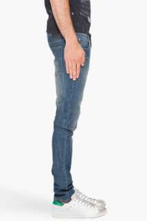 Cheap Monday Narrow Poly Blue Jeans for men  
