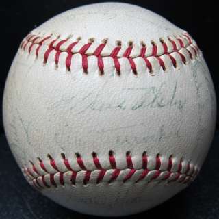1962 LOS ANGELES DODGERS Team Signed Autographed Ball Baseball PSA/DNA 
