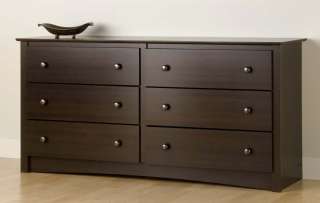 Fremont 6 Drawer Dresser Espresso Bedroom Furniture NEW  