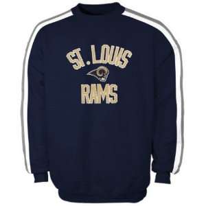  Mens St. Louis Rams Fan Gear Fleece Crew Sports 