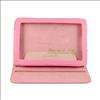   Leather Stand Case Cover for  Kindle Fire 7 Tablet PINK  