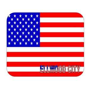  US Flag   Ellwood City, Pennsylvania (PA) Mouse Pad 