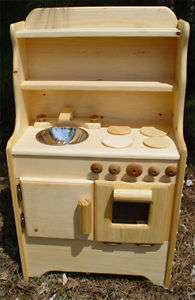 Liams Kitchen Handmade in USA Solid Wood Play Kitchen  