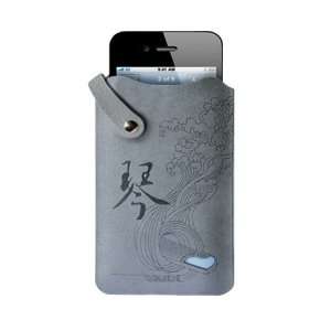  Mofi QQSH Blue iPhone 4 4G Leather Case,Pouch: Cell Phones 