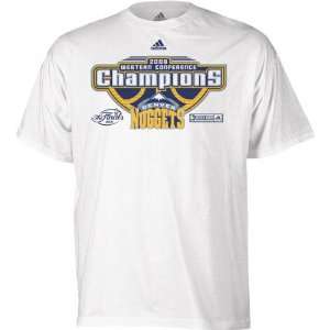 Denver Nuggets 2009 Western Conference Champions Locker Room T Shirt 