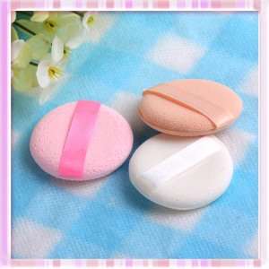 LY 3pcs Round Facial Face Sponge Makeup Cosmetic Loose Powder Puff w 