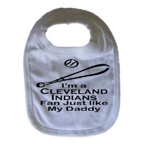    Cleveland Indians Baseball Bib Funny Bib Personalized Bib: Baby