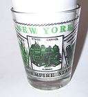 25 Shot Glass from New York w/ Albany St. Lawrence Seaway Rose