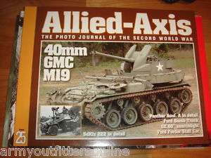 WW2 US 40MM GMC M19 Allied Axis Reference Book  