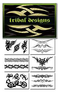 Tattoo Supplies reference book flash Tribal Designs  