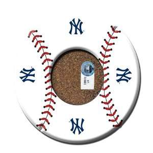 Steiner Sports MLB New York Yankees Baseball with Logo Coasters (Set 